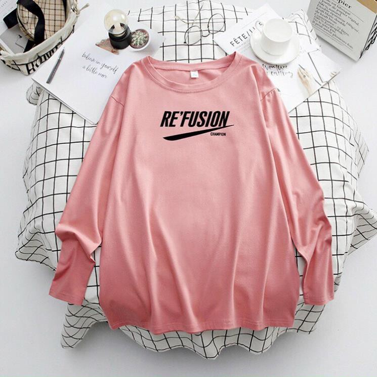 Áo Thun Tay Dài Refusion, form rộng, phù hơp cho nam nữ ATD21 - Áo Phông dài tay form rộng unisex Ulzzang | BigBuy360 - bigbuy360.vn