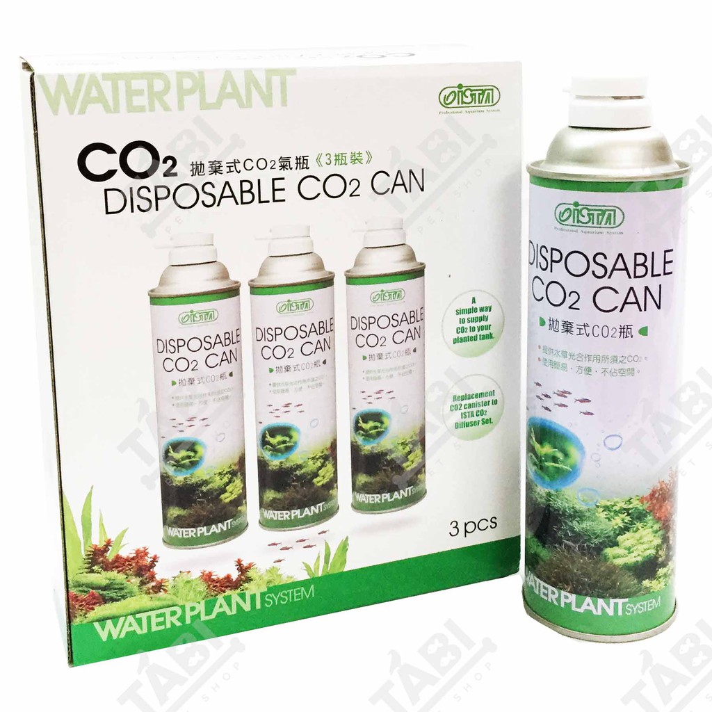 Bộ Bình ( 3 Bình ) Thay Thế Chai CO2 Ista Ngăn Rêu, Tảo Hại Cho Hồ Thuỷ Sinh [3 BÌNH CO2]