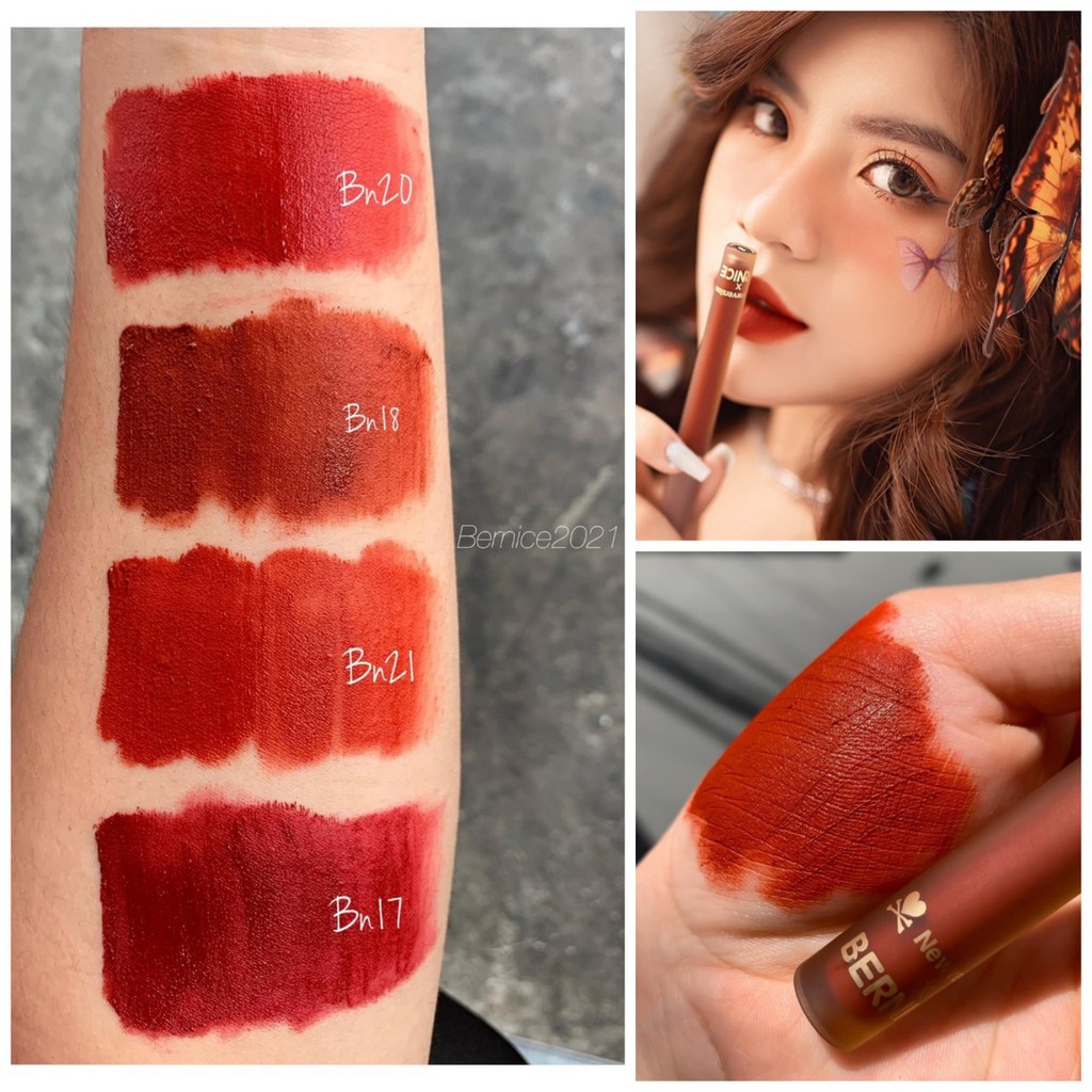 SON KEM BERNICE MẪU 2021 - SON KEM LÌ BERNICE