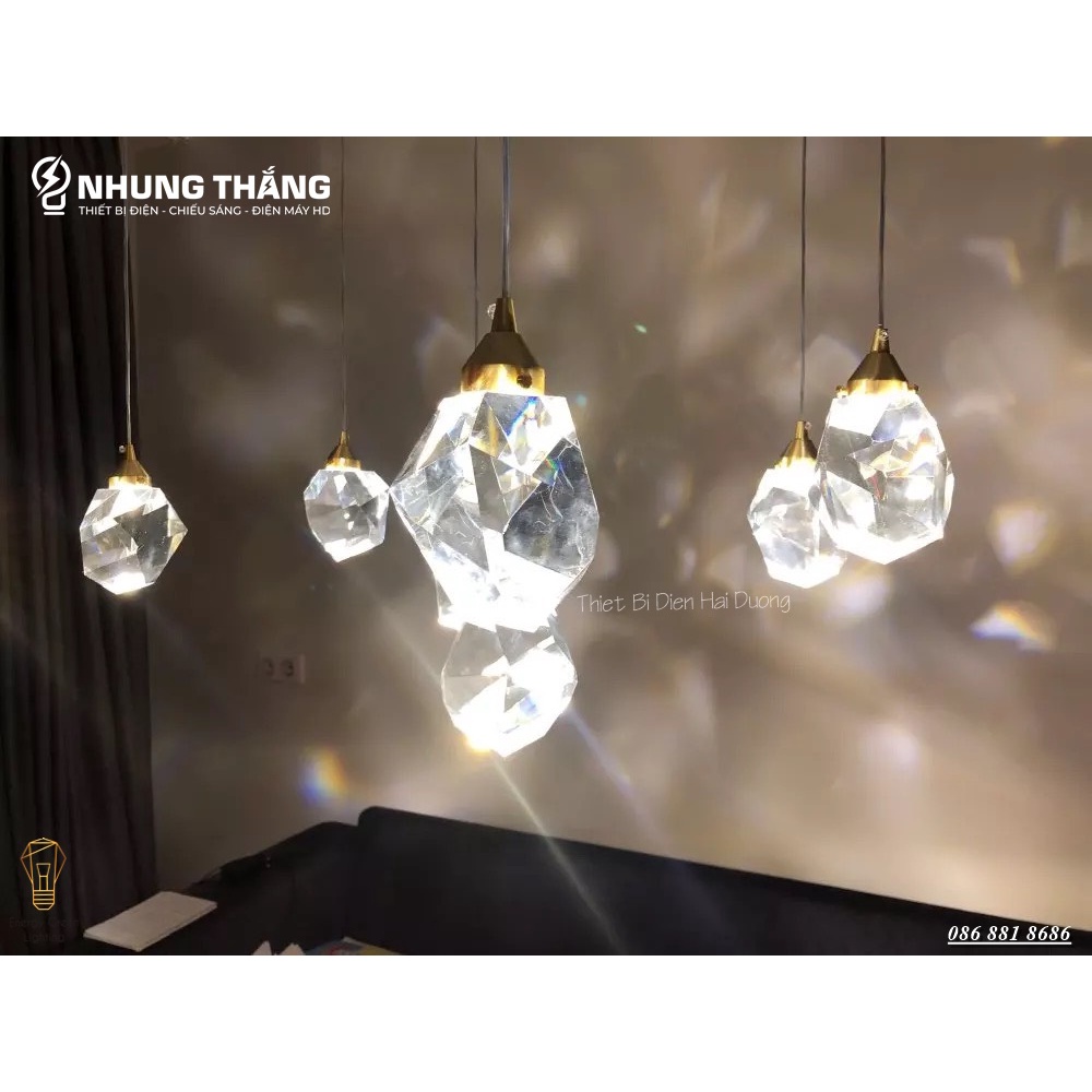 Đèn Thả Pha Lê Thủy Tinh Cao Cấp DGT-888 - Decor Phong Cách Sang Trọng - Kiểu Dáng Hiện Đại ,Độc Đáo