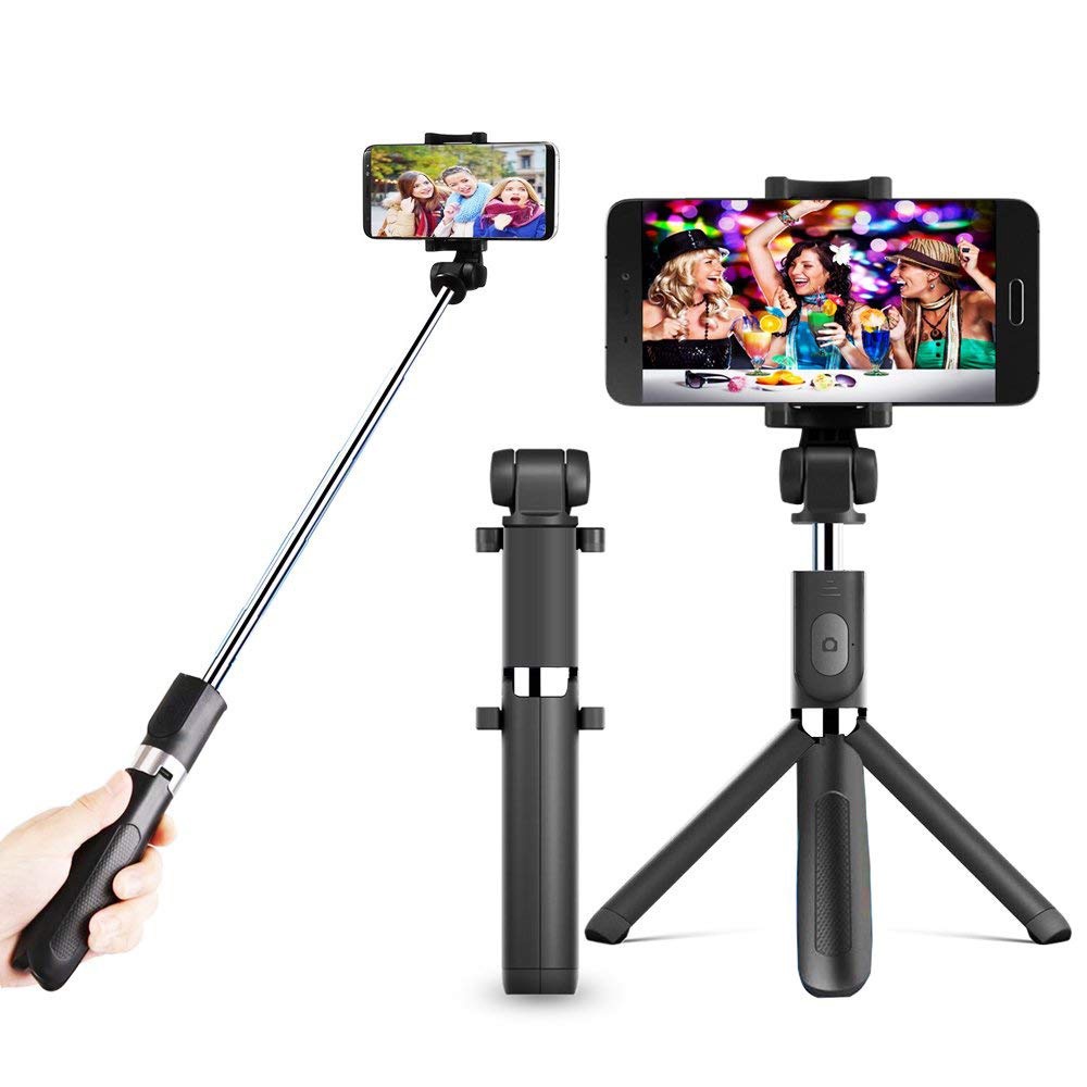 Có remoter Gậy chụp ảnh, selfie có bluetooth 3 chân đa năng chụp hình, giá đỡ điện thoại livestream