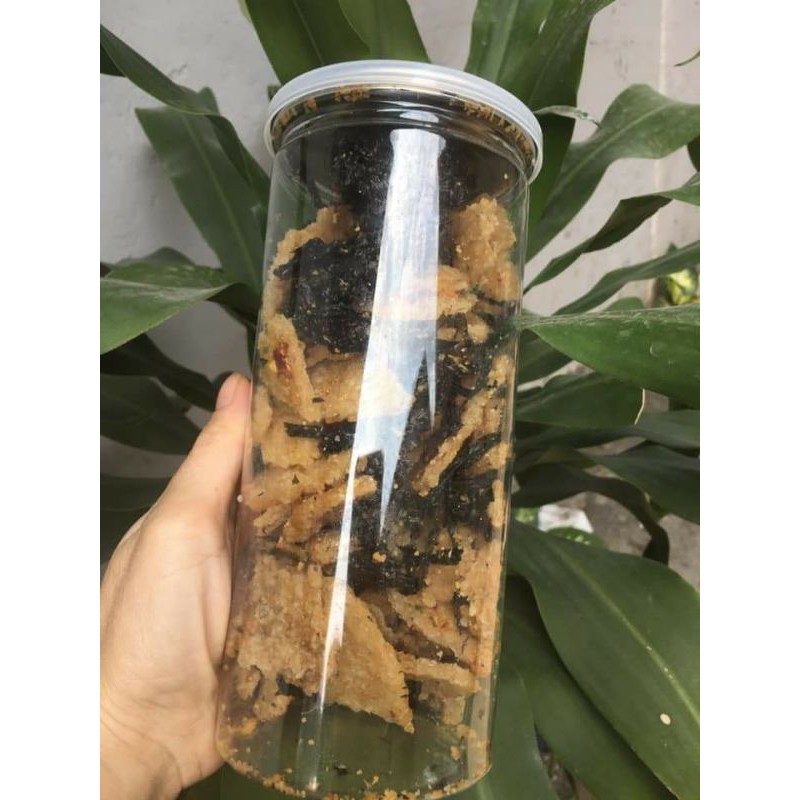 hủ PET- 300gr cơm cháy lắc rong biển
