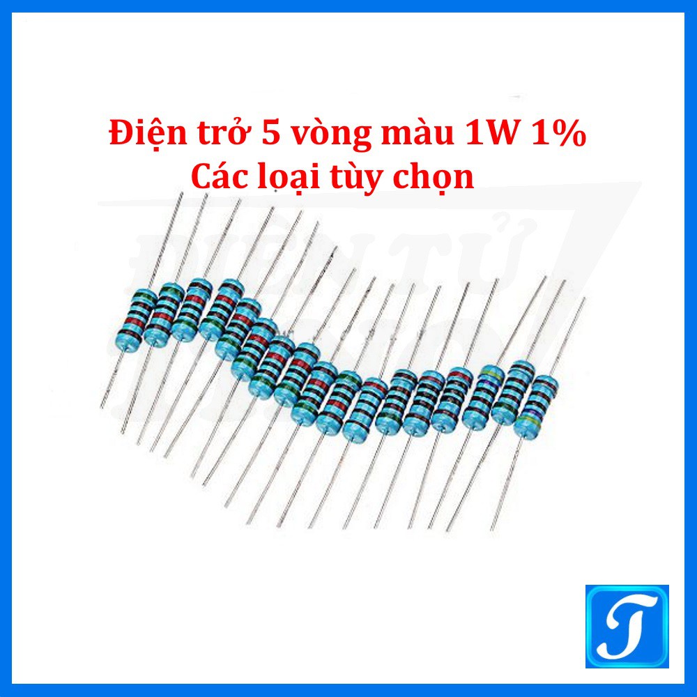Điện Trở 5 Vòng Màu 1W SS 1% Nhiều loại Tùy chọn
