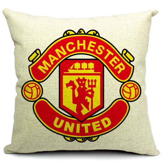 Gối vuông, gối tựa lưng ghế, gối ôm in logo câu lạc bộ Manchester United, Chelsea, Barcelona, Real Madrid, Arsenal