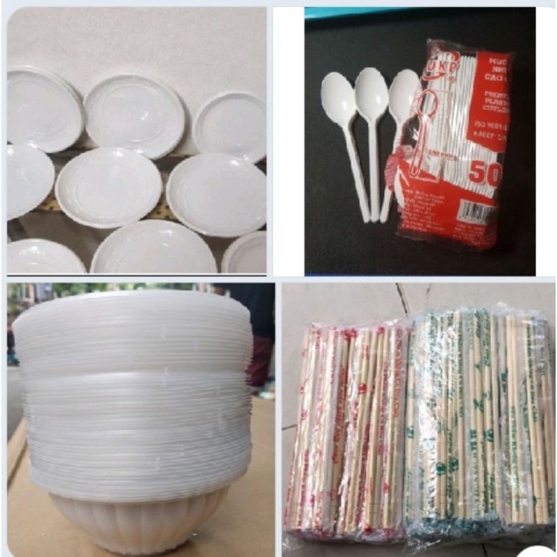 Bát đũa thìa cốc, ống hút dùng 1 lần