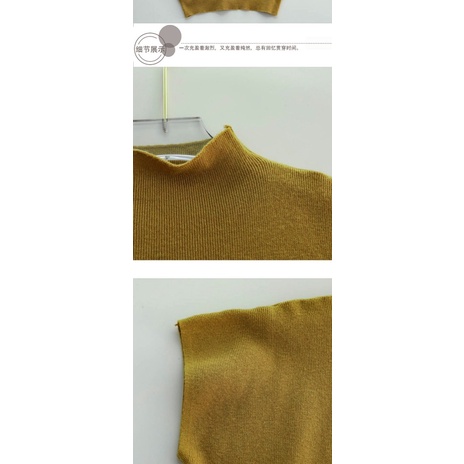 Áo thun tay hến mặc vest cổ tròn cao cấp