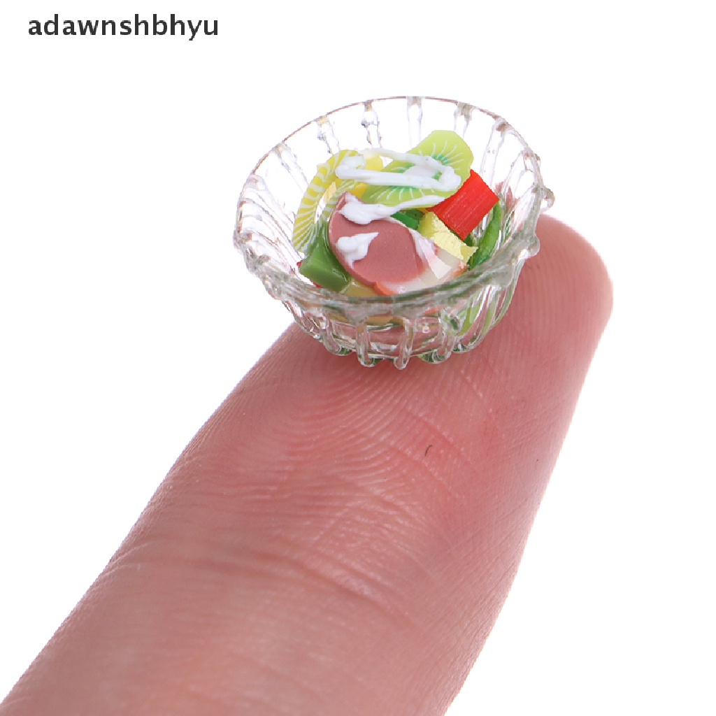 [adawnshbhyu] 1:12 Dollhouse Miniature Mini Vegetable Salad Model Kitchen Accessories Toys [adawnshbhyu]