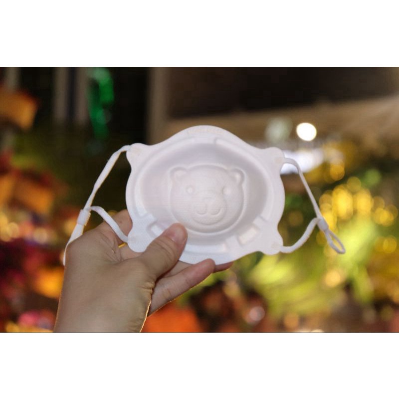 Khẩu trang gấu 3d cho bé Noppi Mask 3 cái/set