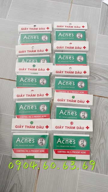 Giấy Thấm Dầu Acnes 100 tờ