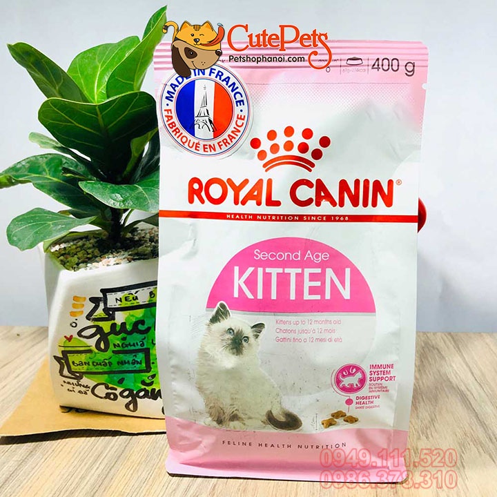 Thức ăn cho mèo, Hạt Royal Canin mèo con Kitten 36 túi hãng 400g - Phụ kiện thú cưng Hà Nội