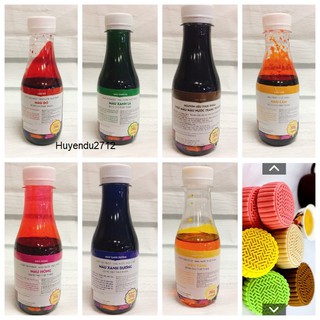 Màu nước thực phẩm 200 gram Hồng, Cam, Đỏ, Xánh lá ...(MS 539)