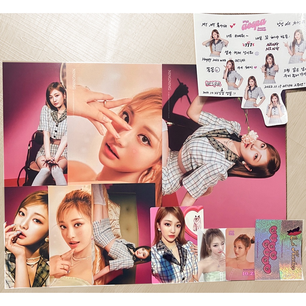 (Có sẵn) Ảnh photocard season greetings album Aespa 2022 Savage Karina Winter Ningning Giselle