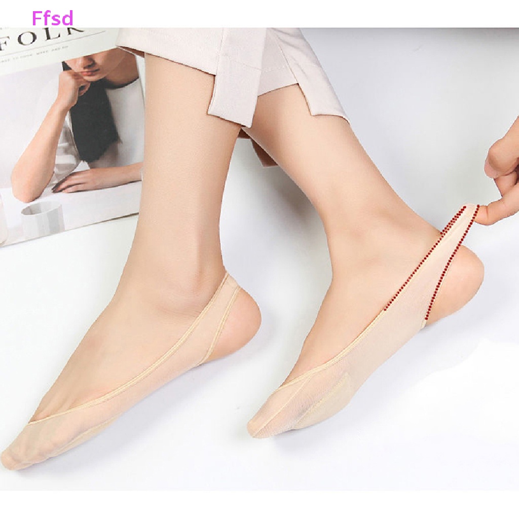 {Ffsd} Vớ Nửa Bàn Chân Ngắn Vô Hình Bằng Silicon Chống Trượt Cho Nữ * Bán Chạy
