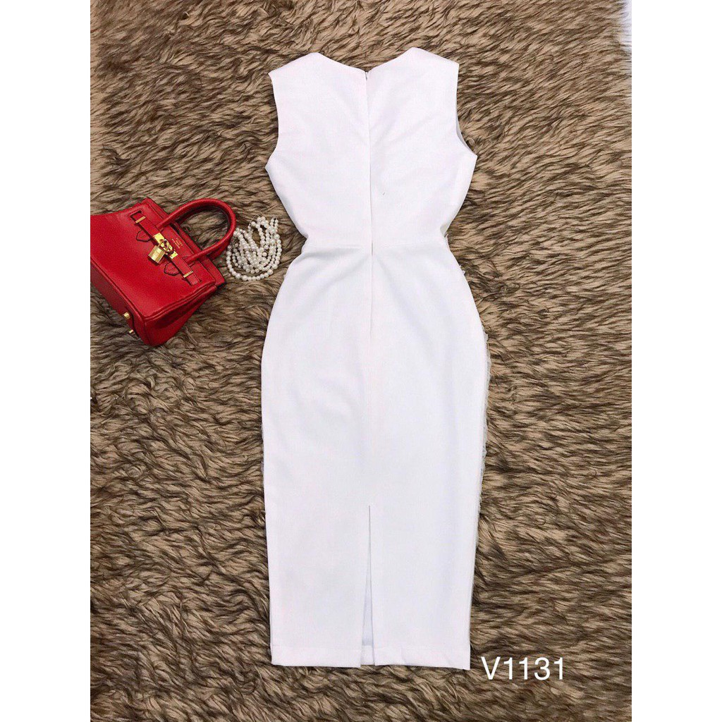 [ xả kho ] MiD Đầm ôm body quyến rũ tinh khôi V1131 Mie Design kèm ảnh thật shop chụp