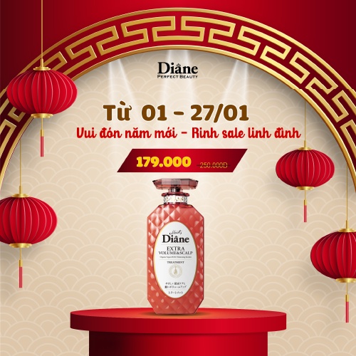 Dầu xả chống rụng &amp; làm phồng tóc Moist Diane-450ml