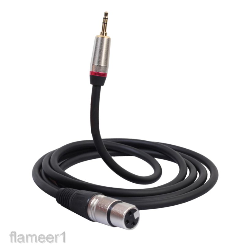 Cáp âm thanh XLR 3 Pin từ ổ cắm sang góc phải 3.5mm cho DV Camera/ Microphone
