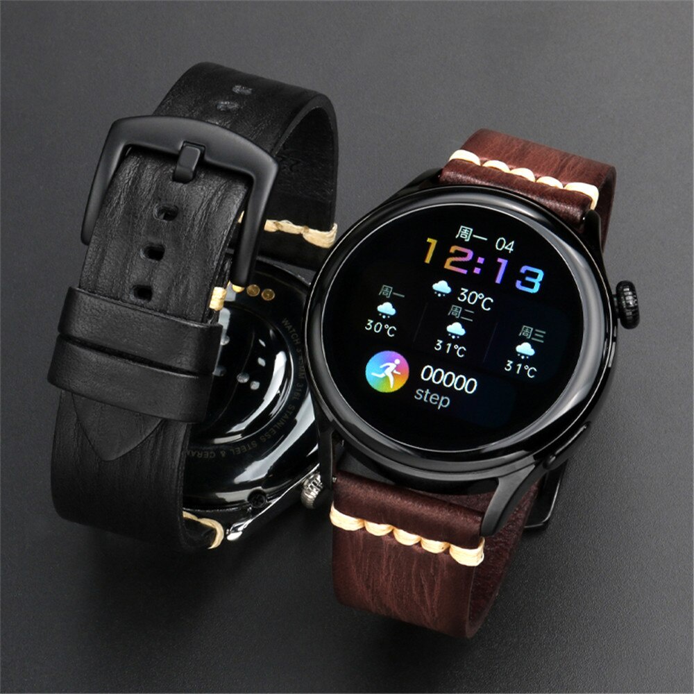 Dây đeo đồng hồ da thật 20mm 22mm 24mm dành cho Huawei Watch GT 3 2/2e/3 pro