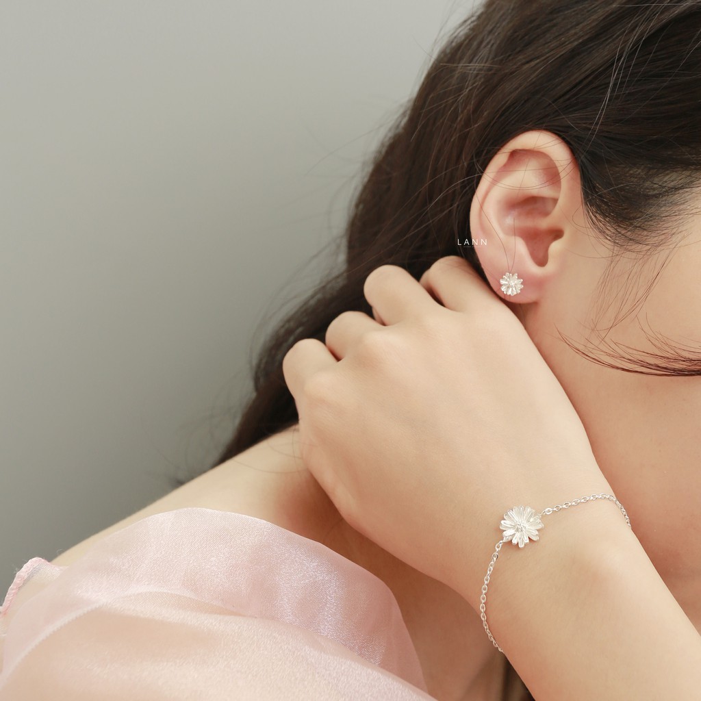 Vòng cổ hoa cúc BẠC S925 LANN N122