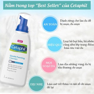 Sữa Rửa Mặt Cetaphil Gentle Foaming Cleanser 236ml