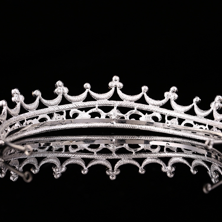 Vương miện cài tóc đính pha lê sang trọng thời trang