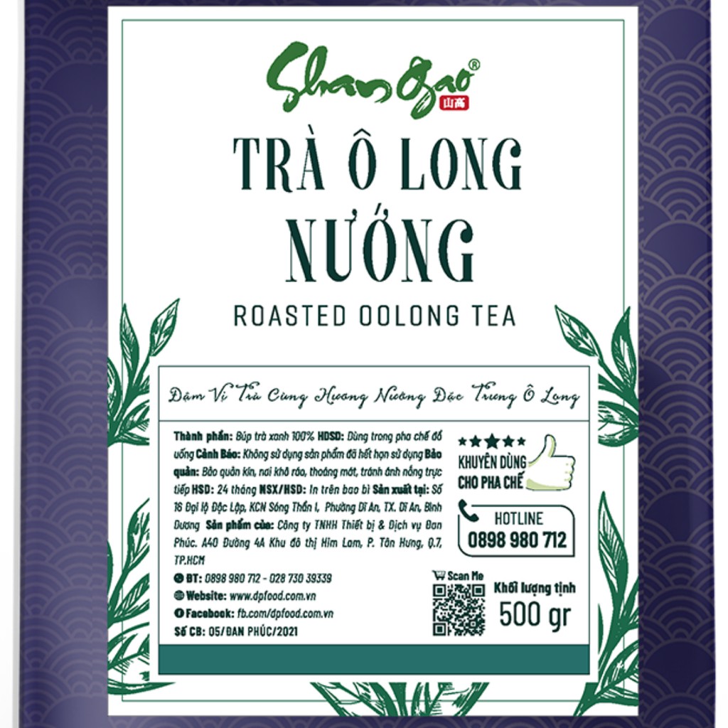 Trà Ô Long Nướng 500G pha chế trà sữa, trà trái cây, sản xuất theo công nghệ Đài Loan - SHANGAO khuyên dùng cho pha chế