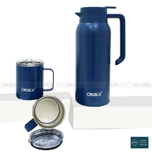 Bình giữ nhiệt INOX 316 OKADI cao cấp dung tích 1400ml, giữ nhiệt lên tới 24 giờ