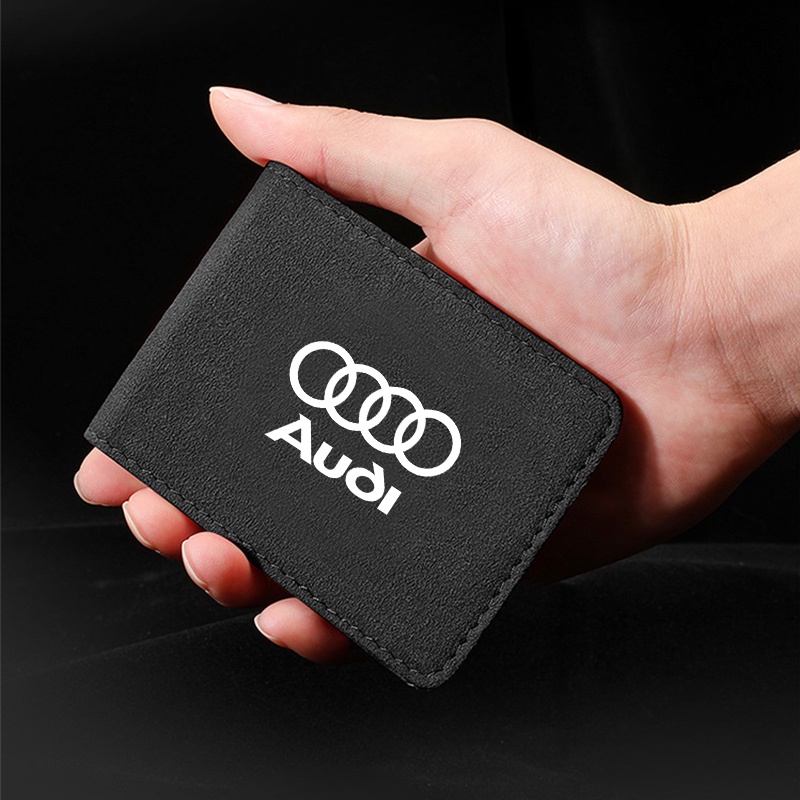 1 Bao Da Đựng Bằng Lái Xe Hơi Màu Đen In Logo Cho Audi A3 8P A6 C5 A4 B6 B8 S4 RS4 S5 B9 S3 8V RS3 S6 S8 S2 S7 SQ5 SQ7