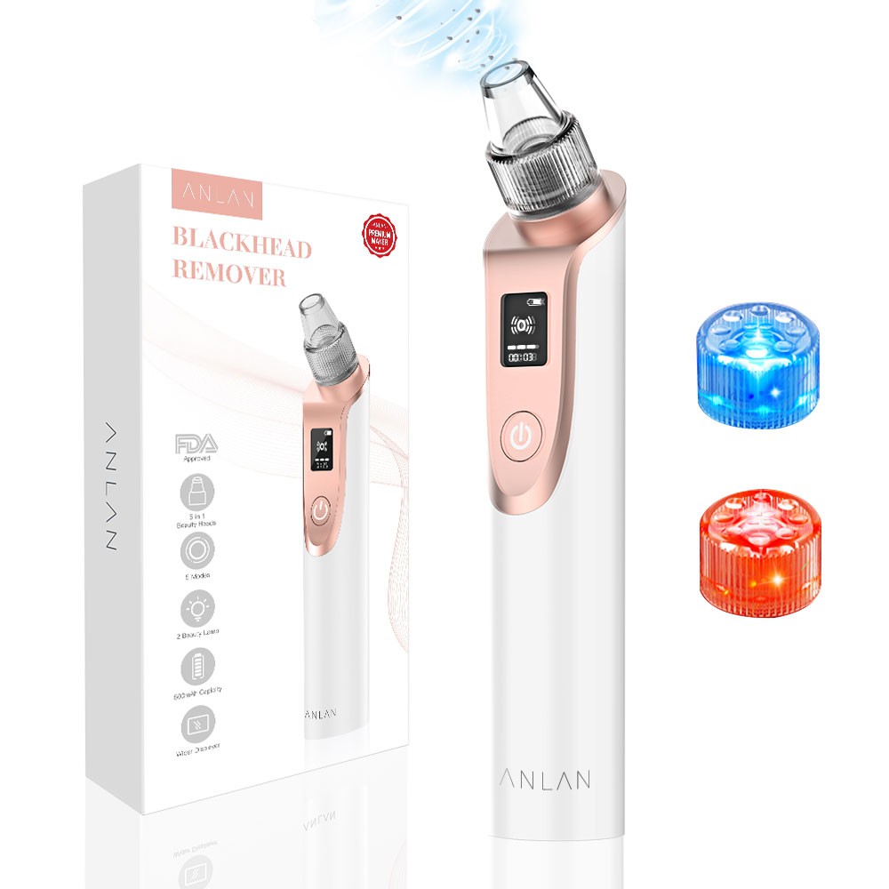 [Mã FMCGM50 - 8% đơn 250K] ANLAN Blackhead Vacuum Suction Deep Cleaner Beauty Tool