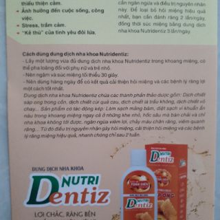 Nước súc miệng  ( Nutri Dentiz)
