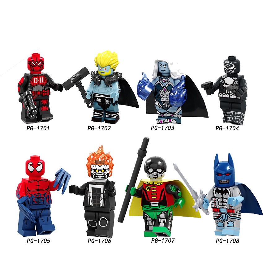 Mô Hình Đồ Chơi Lắp Ráp Nhân Vật Thor Killer Robin Marvel nano Ninjago