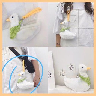 Túi đựng thẻ tiền xu W&G thiết kế hình chú vịt dễ thương