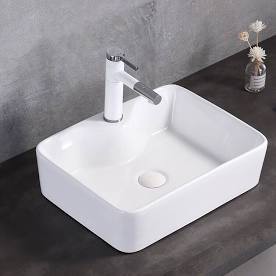 chậu lavabo đặt bàn EVERET men nano sứ sáng bóng