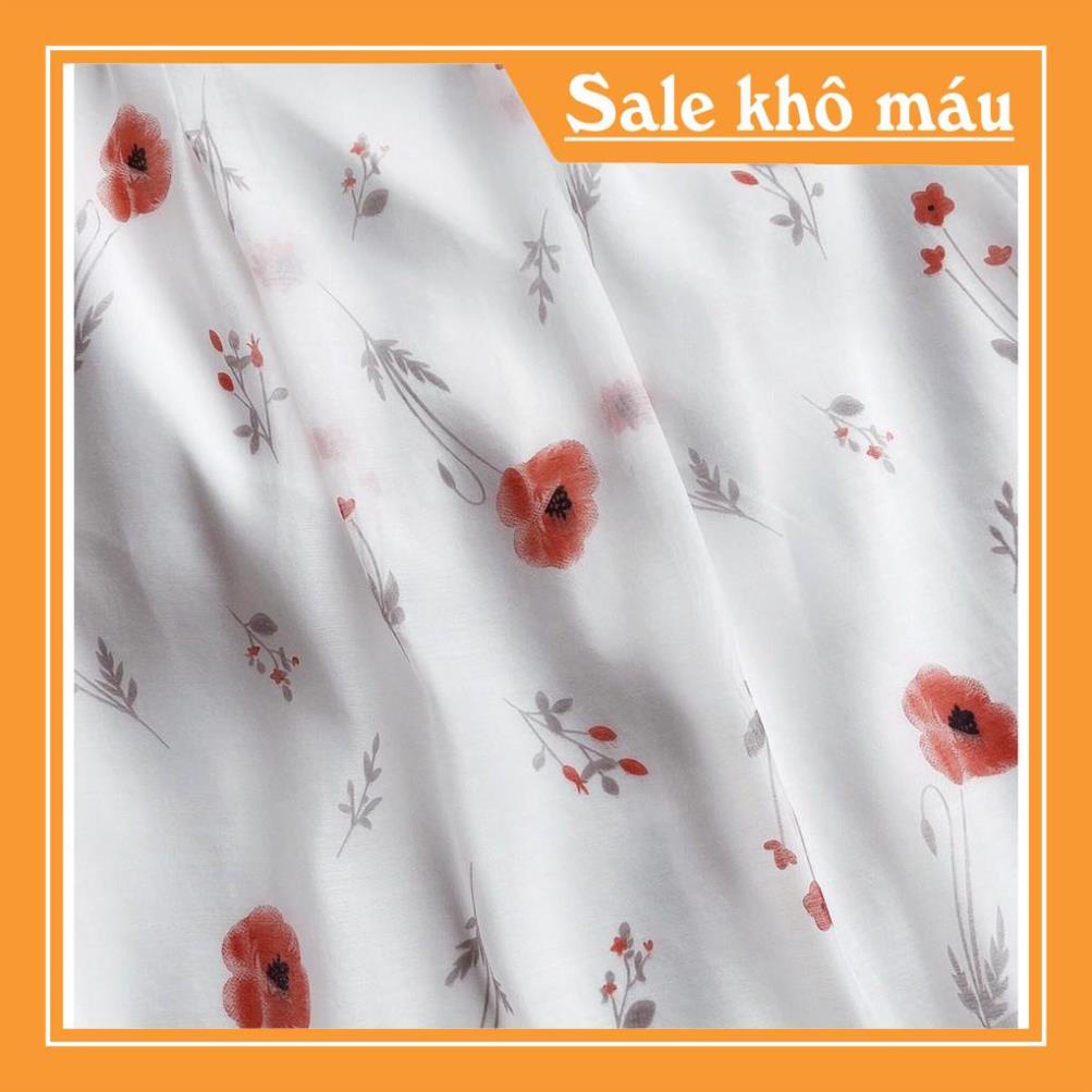 Váy hoa dáng xòe cổ vuông V1931  - Váy hoa dáng xòe cổ vuông, Xinh Xắn  ❤️NMC SHOP❤️
