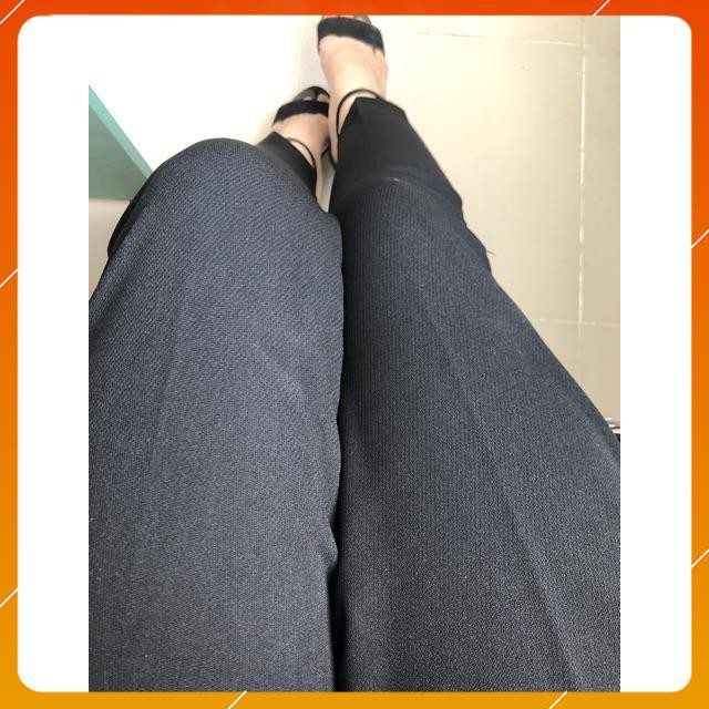 Quần tây baggy nữ lưng cao [Hàng Cao Cấp] Quần tây công sở khóa sườn vải tuyết mưa siêu mềm mịn lên dáng cực xinh | BigBuy360 - bigbuy360.vn