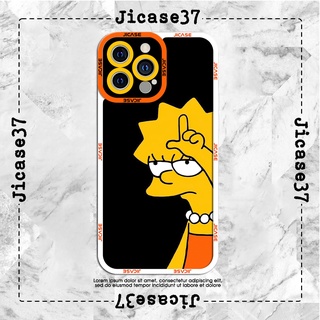 Ốp lưng iphone và samsung xiaomi oppo cạnh vuông Jicase Lisa Simpson họa hình