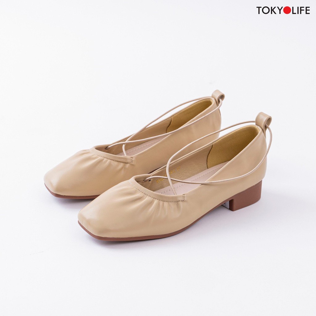 Giày cao gót nữ thời trang TOKYOLIFE mũi vuông N9SHO616I
