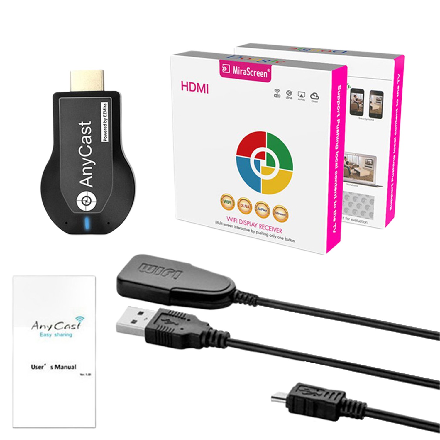 Bộ Thiết Bị Nhận Tín Hiệu Wifi 1080p Cho Hdtv M2 Plus Airplay 1080p Hdmi Tv | BigBuy360 - bigbuy360.vn