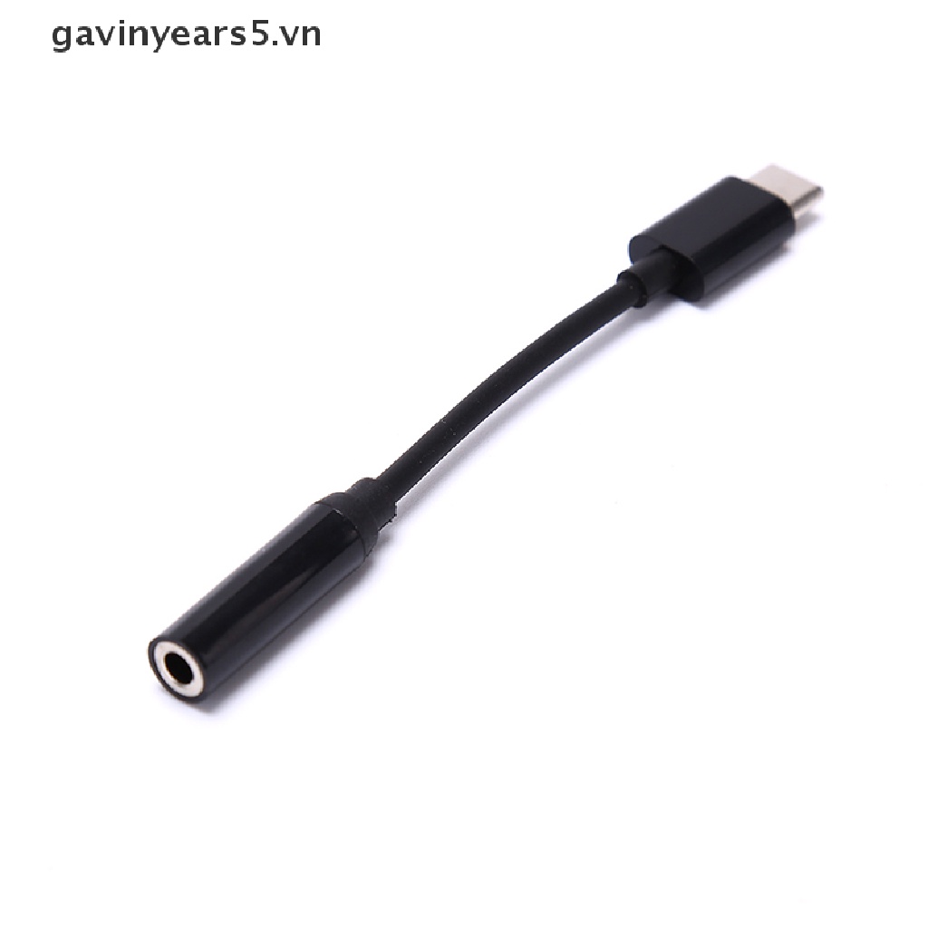 Dây cáp chuyển đổi tai nghe Loại C đầu cắm 3.5mm sang ổ cắm âm thanh Aux chất lượng cao