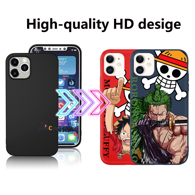 Ốp điện thoại in hình One Piece thích hợp cho IPhone 13 12 11 pro promax 7 8 plus SE 2020 X XS XR XSmax