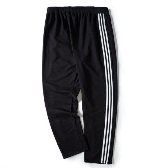 Quần jogger SGES đen 3 sọc trắng ống suông unisex thể thao cá tính năng động lưng thun