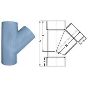 Y nối ống pvc D27 D34 D42 D48 D60 HN