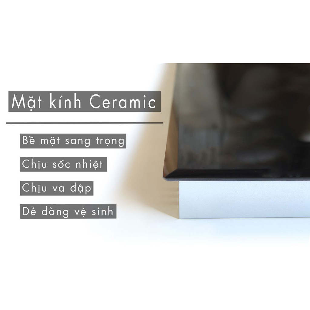 Bếp điện INVERTER từ + hồng ngoại CANZY CZ-08H, mặt kính Vitro Ceramic siêu bền, bảo hành 3 năm.