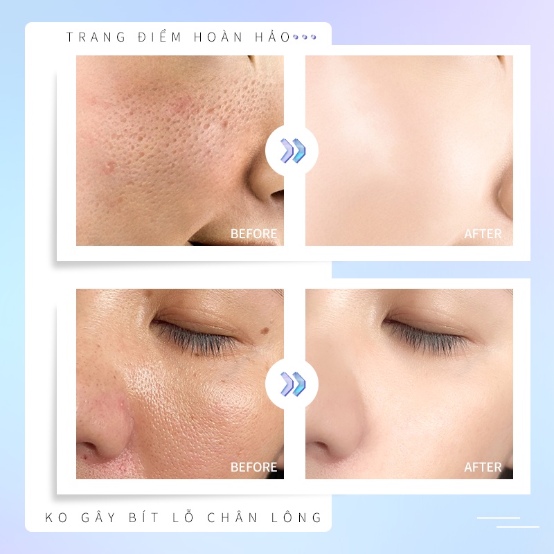 Kimuse kiểm soát dầu kem lót trang điểm che lỗ chân lông lâu trôi chuyên dụng