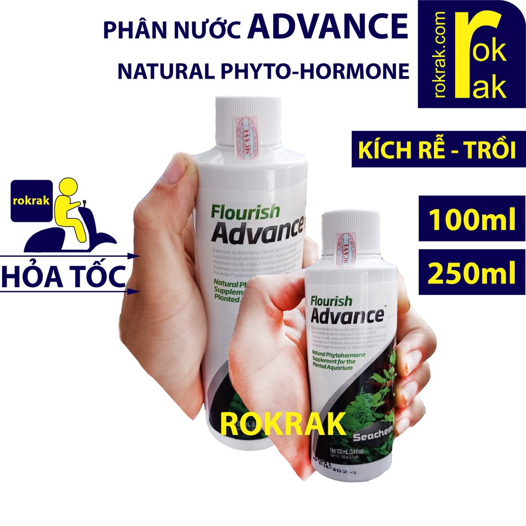 Flourish ADVANCE  Phân nước SEACHEM tăng RỄ CHỒI cho cây thủy sinh - ROKRAK