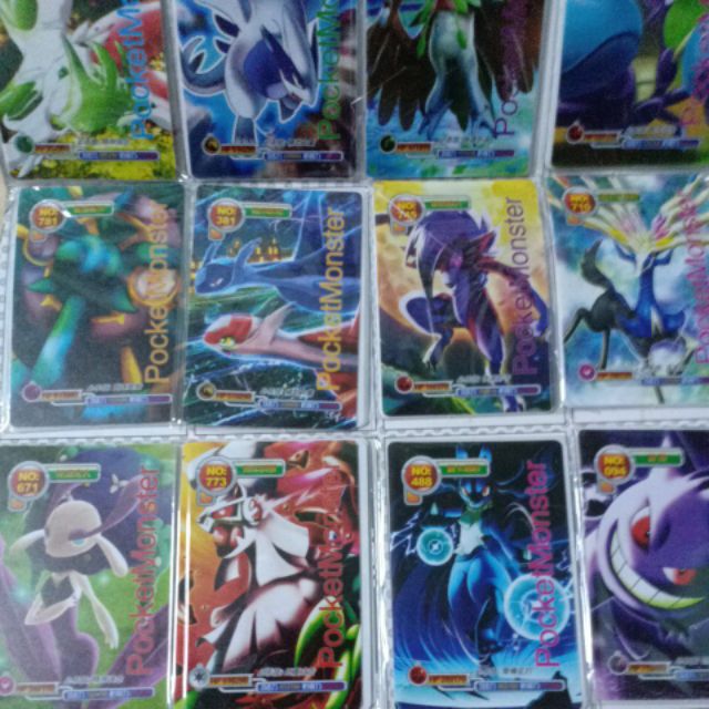 Bộ thẻ bài Pokemon 120 thẻ dẻo nhiều hình thú cho bé trai và bé gái
