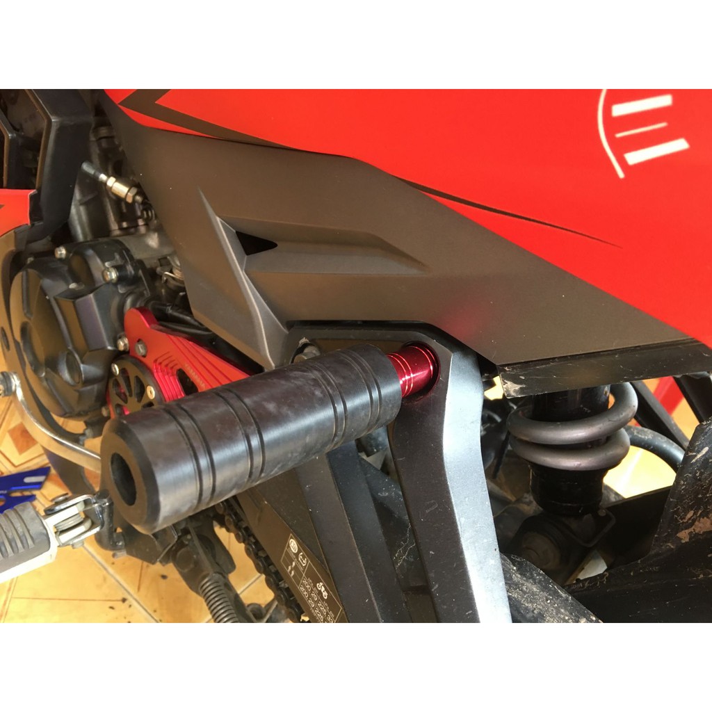 GÙ CHỐNG ĐỔ SAU KIỂU MOTO CHO EX / WINNER - Chống Đổ Nhựa ABS - Gù Chống Đổ Sau Xe Máy Nhôm CNC