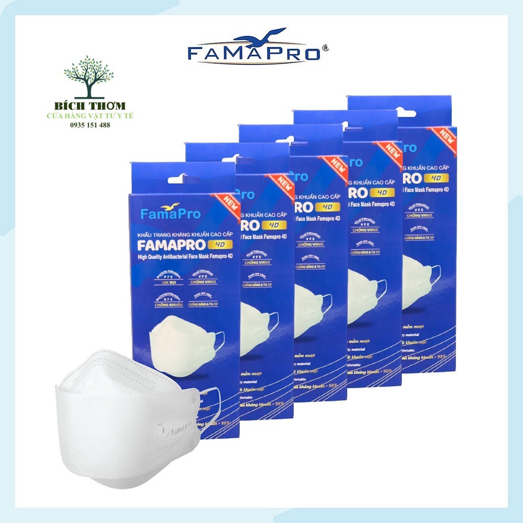 Khẩu trang KF94 FAMAPRO, khẩu trang y tế 4D