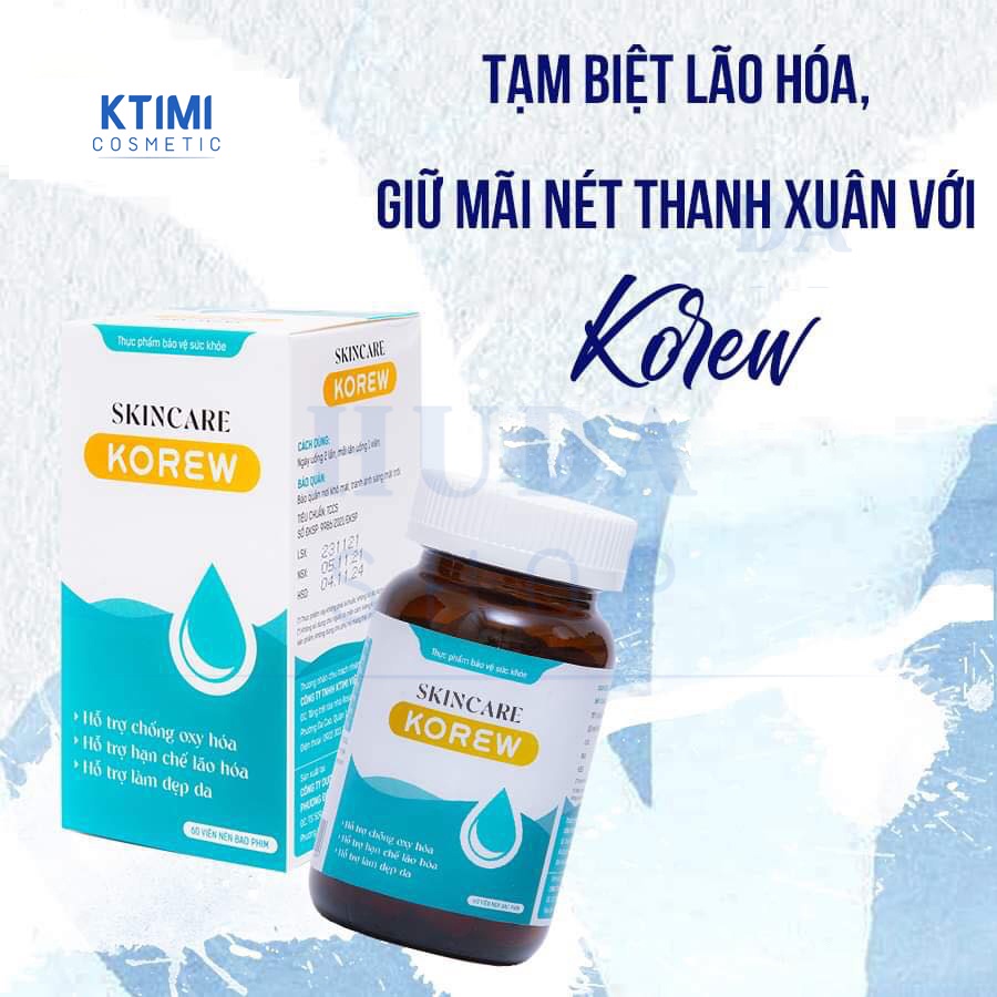 KTIMI - Viên uống bổ sung Vitamin Korew Ktimi 60 viên sáng da, mờ thâm nám