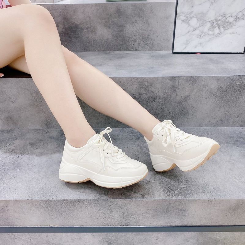 Giầy giầy thể thai nữ GC trơn nâng đế 5p chất liệu da cao cấp Bata