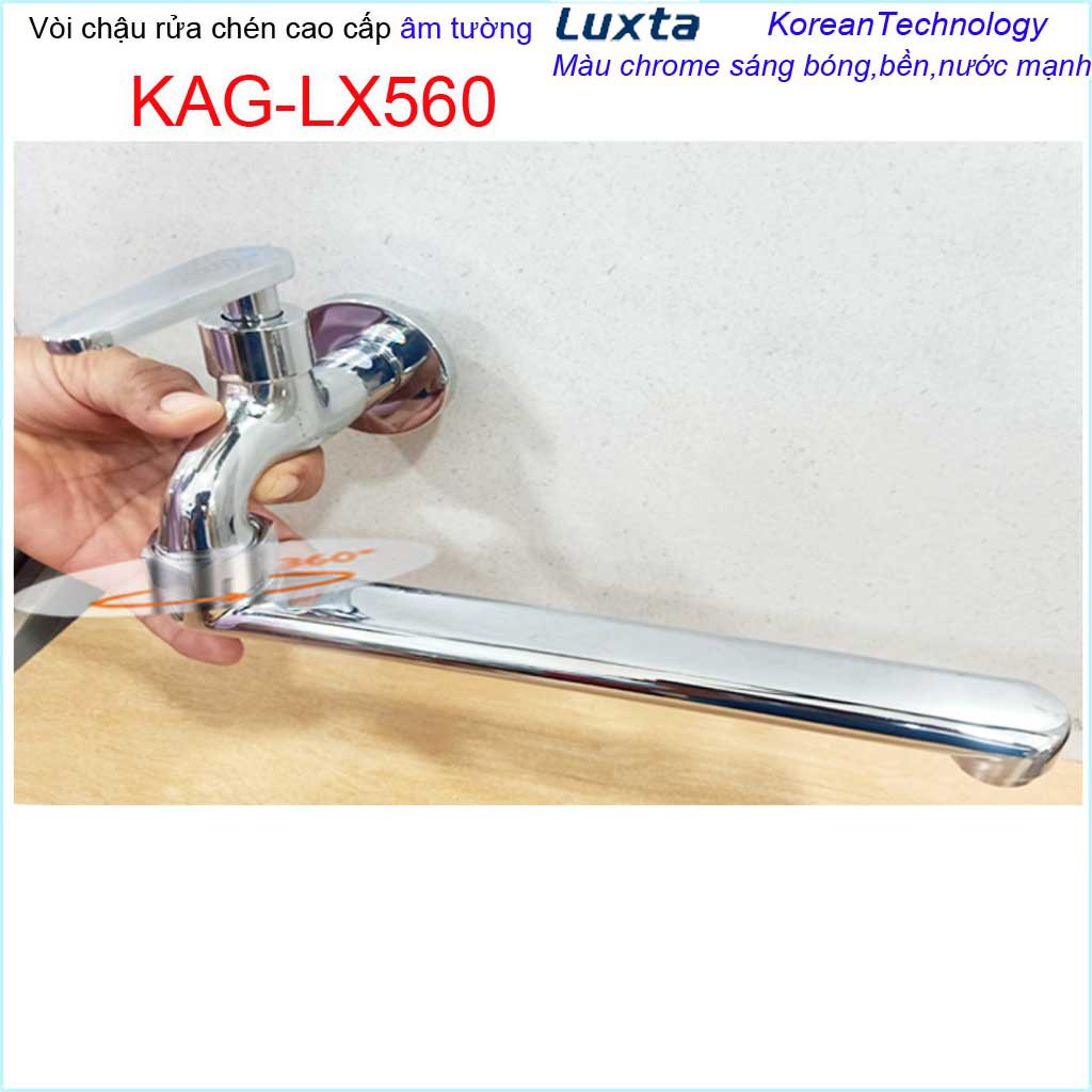 Vòi bếp lạnh gắn tường Luxta, vòi chậu rửa chén bát âm tường KAG-LX560-LX561